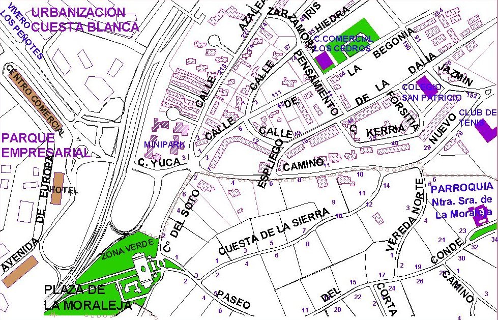 Plano 1D La Plaza de La Moraleja