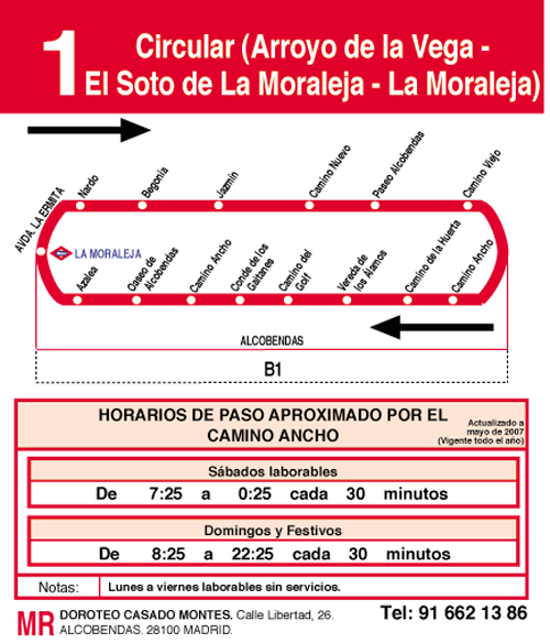 Autobus L1 La Moraleja